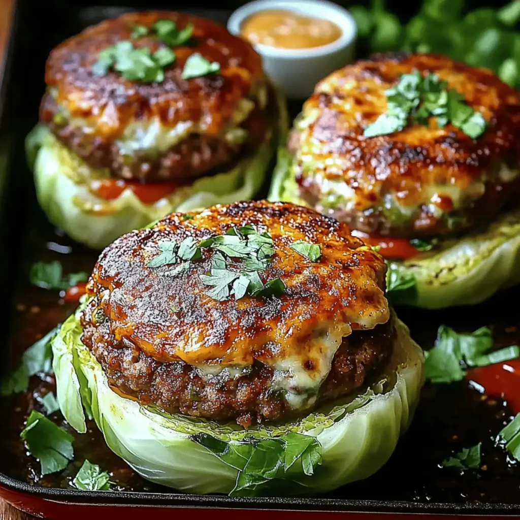 Oven-Baked Cabbage Burgers