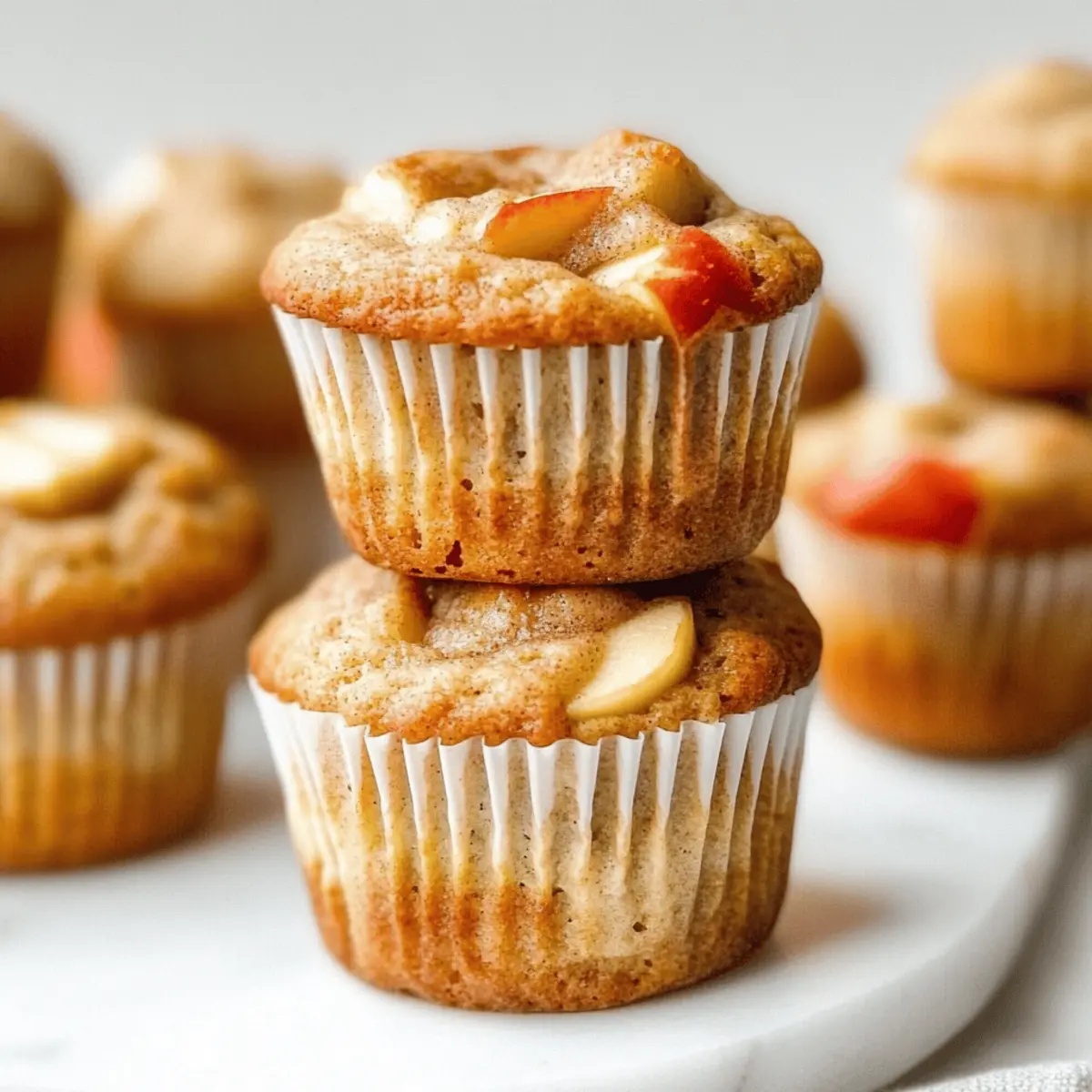Deliciously Soft Apple Cinnamon Greek Yogurt Muffins Recipe