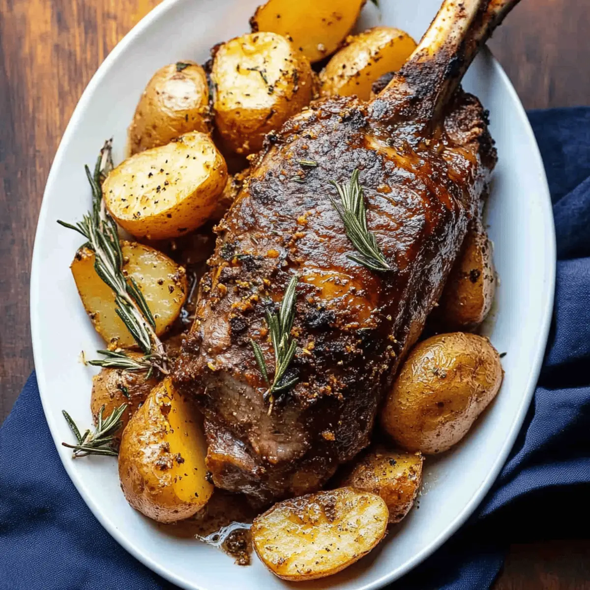Greek Slow Roast Leg of Lamb with Potatoes for a Perfect Feast