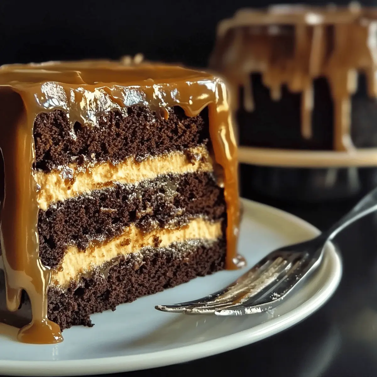 Salted Caramel Chocolate Fudge Cake