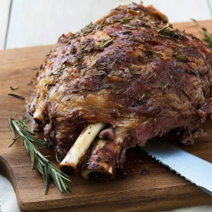 Fork-Tender Slow-Roasted Lamb Shoulder with Rosemary & Garlic