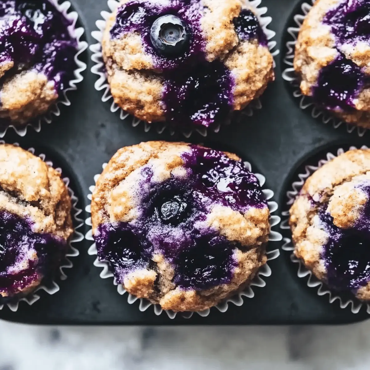 Delicious Cardamom-Spiced Blueberry Jam Muffins Recipe