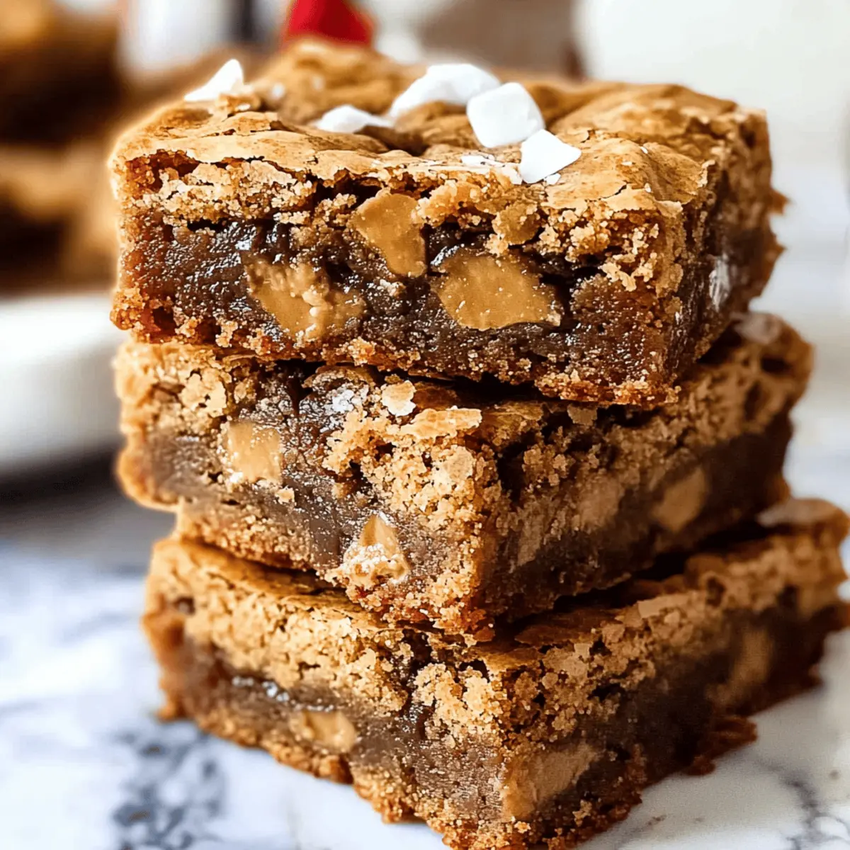 Irresistible Salted Toffee Espresso Blondies Recipe to Savor