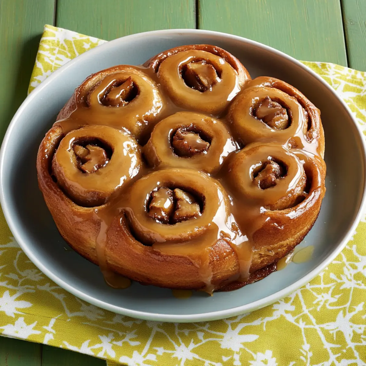 Delicious Caramel Apple Cinnamon Rolls with Caramel Glaze Recipe