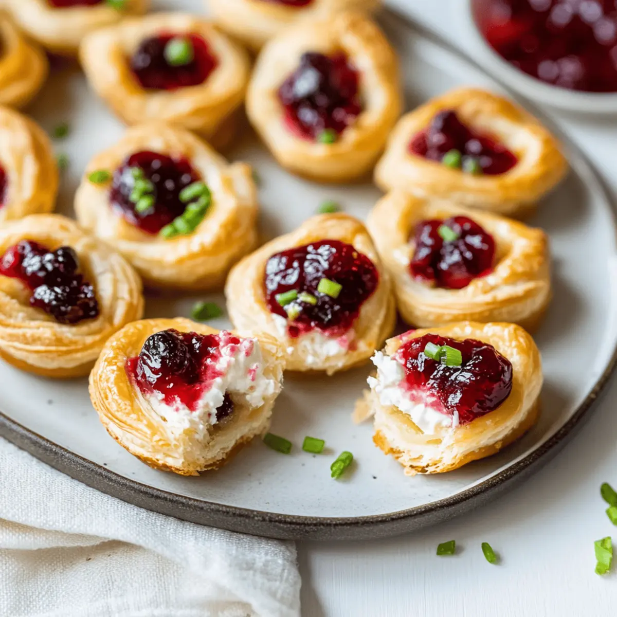 Delicious Cranberry Cream Cheese Crescent Bites for Your Parties