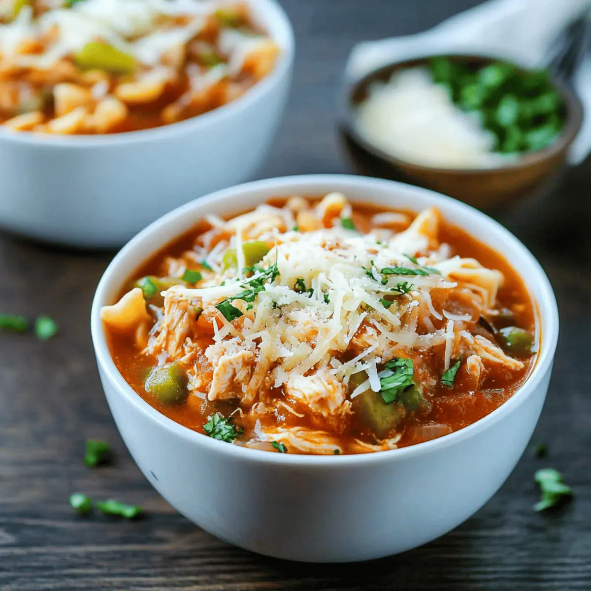 Easy Crockpot Chicken Parmesan Soup Recipe for Comforting Flavor