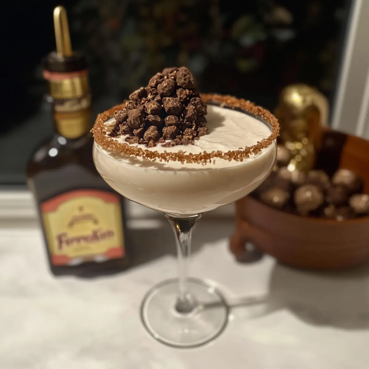 Decadent Ferrero Rocher Martini Recipe for Chocolate Lovers