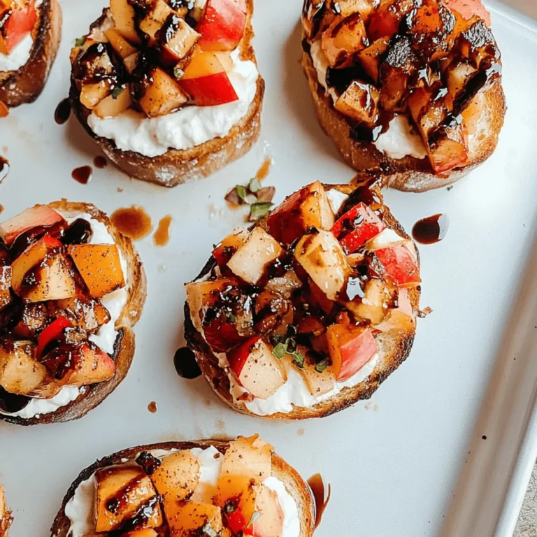 Delicious Fall Bruschetta with Butternut Squash and Apples
