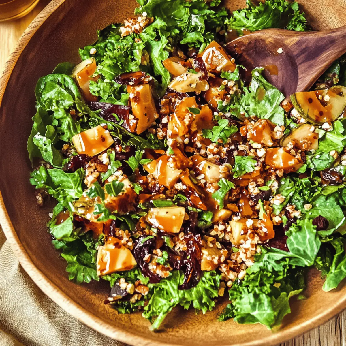 Warm Winter Salad with Roasted Shallot Dressing Recipe for Cozy Nights