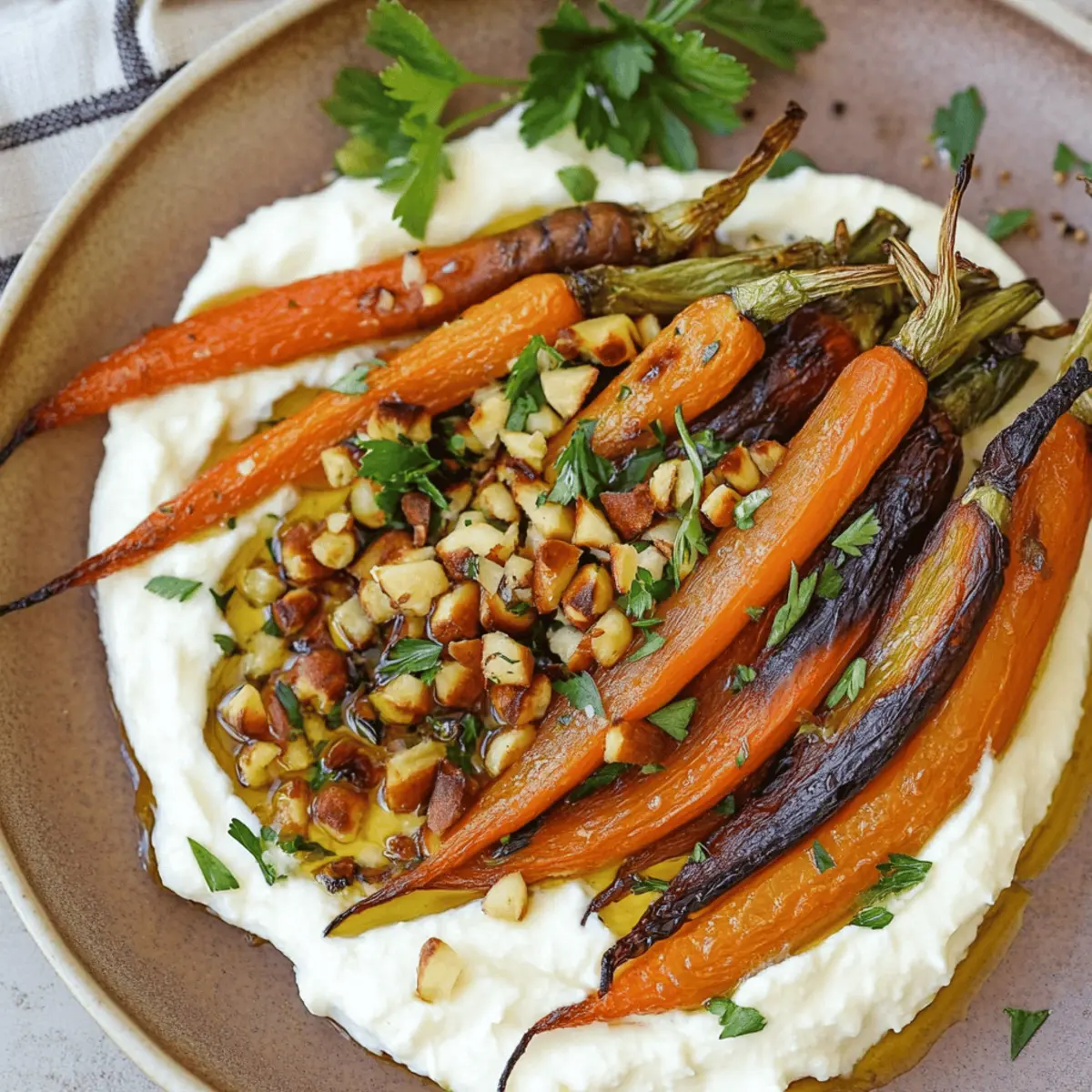 Delicious Roasted Carrots with Whipped Ricotta & Hot Honey Recipe