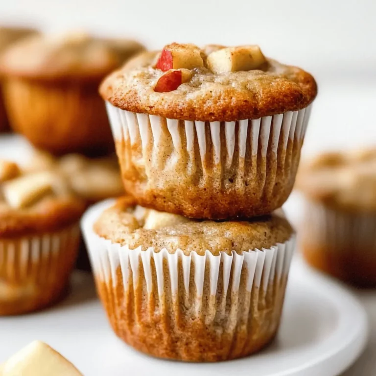 Deliciously Soft Apple Cinnamon Greek Yogurt Muffins