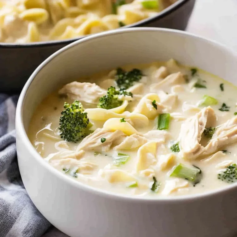 Make Cozy Creamy Chicken Alfredo Soup Quickly