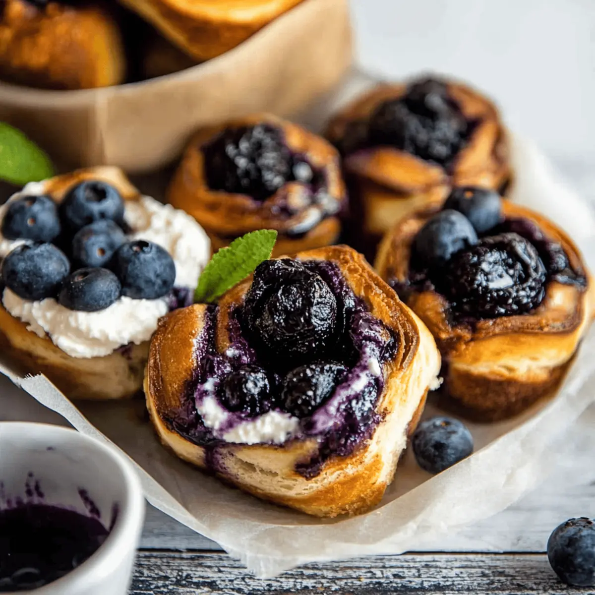 Wild Blueberry Ricotta Sweet Buns