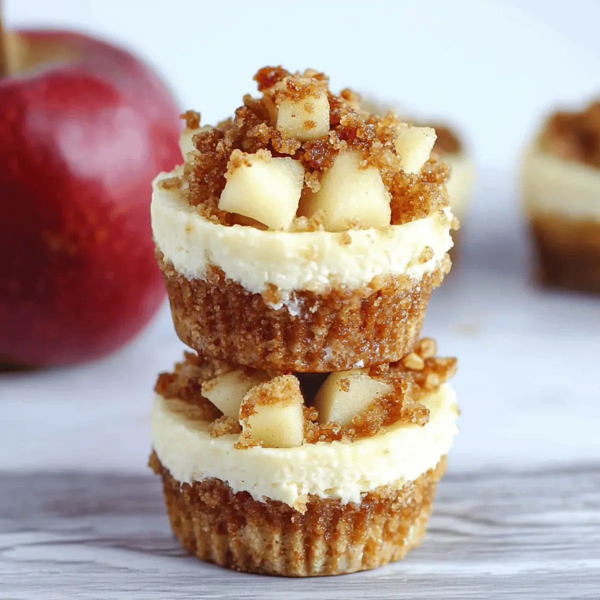 Delicious Easy Apple Crisp Mini Cheesecakes Recipe to Impress