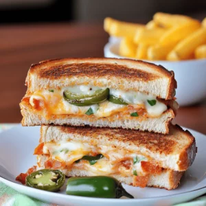 Jalapeno Popper Grilled Cheese Sandwich