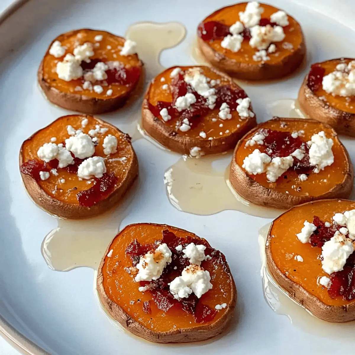 Irresistible Sweet Potato Rounds with Honey & Feta Crumble Recipe