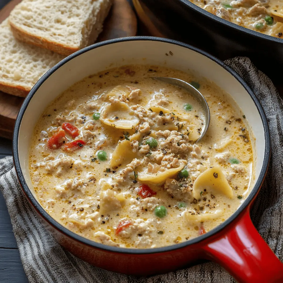 Ultimate One Pot Creamy Italian Ground Chicken Soup Recipe