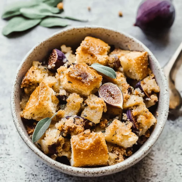 Focaccia Fig and Sage Stuffing