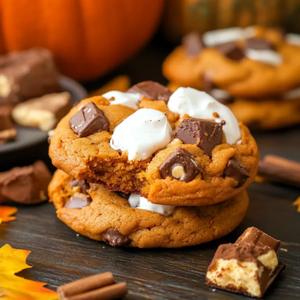 Pumpkin S’mores Cookies
