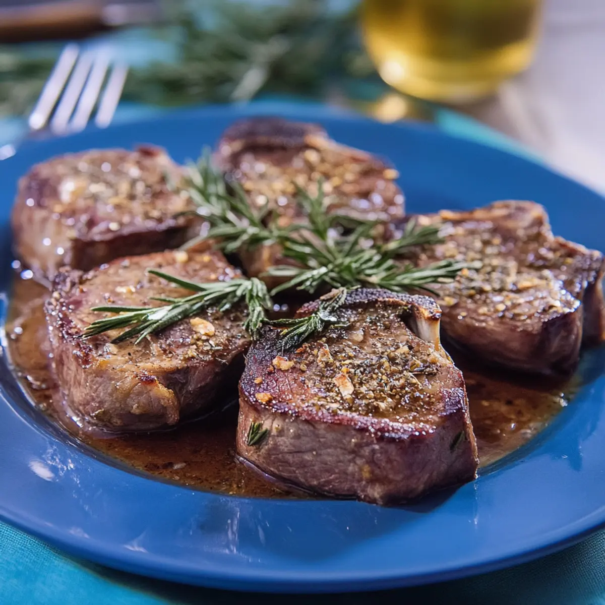 Perfectly Broiled Lamb Loin Chops in the Oven for Dinner