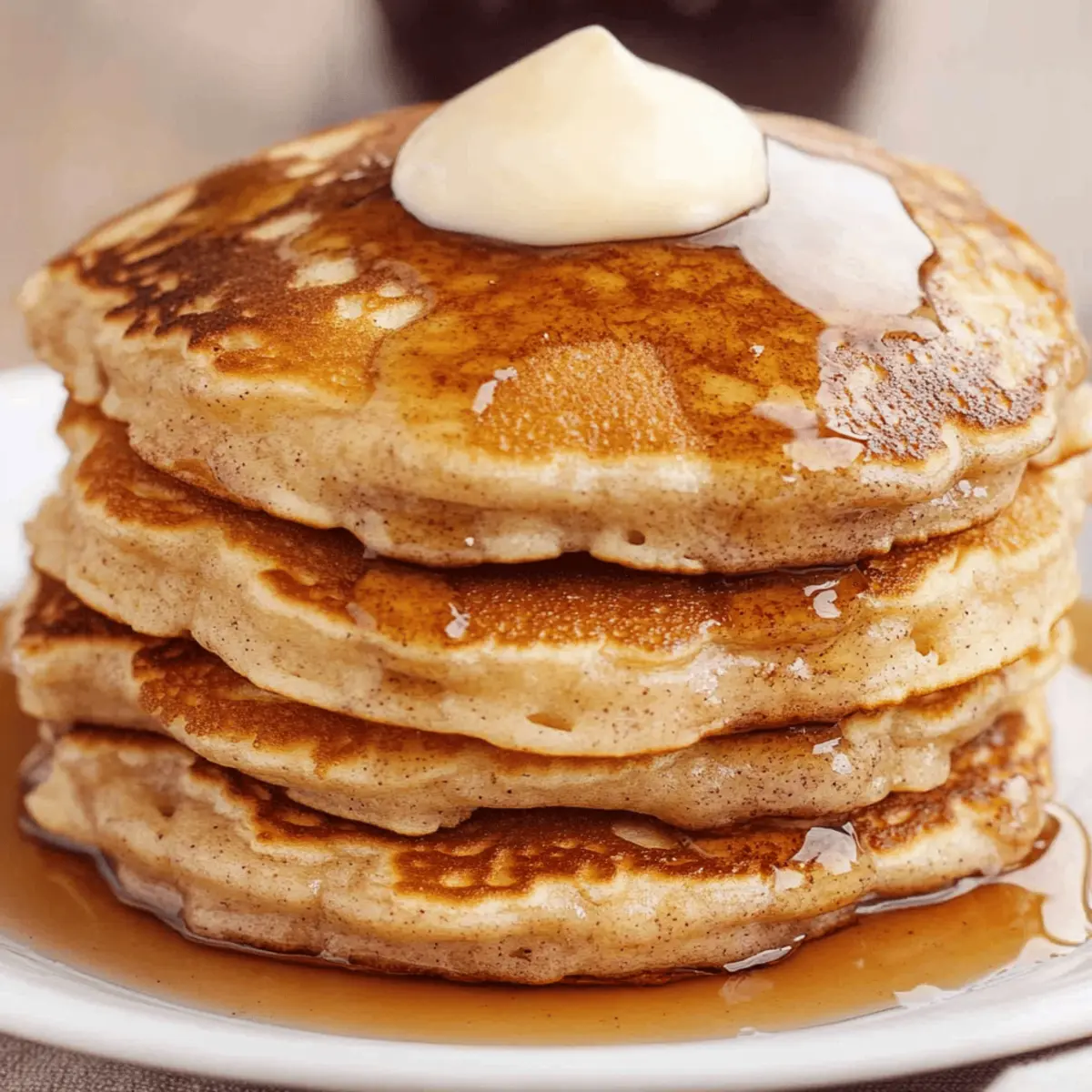 Deliciously Fluffy Vanilla Cinnamon Buttermilk Pancakes Recipe