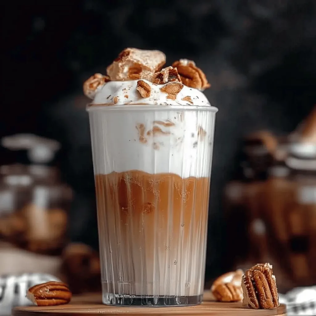 Iced Pecan Crunch Oatmilk Latte