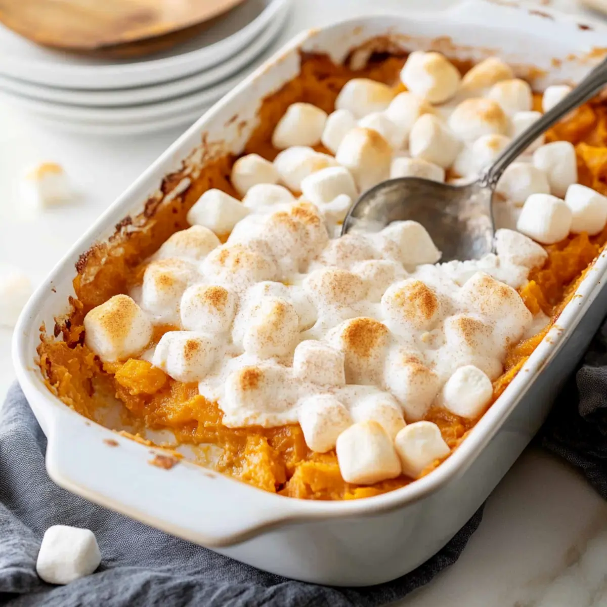 Sweet Potato Casserole with Marshmallows