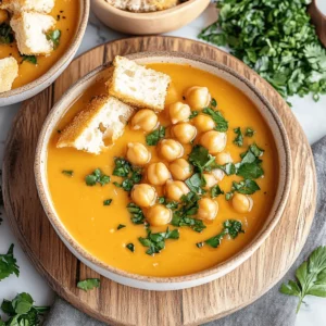 Vegan Garlic Chickpea Soup