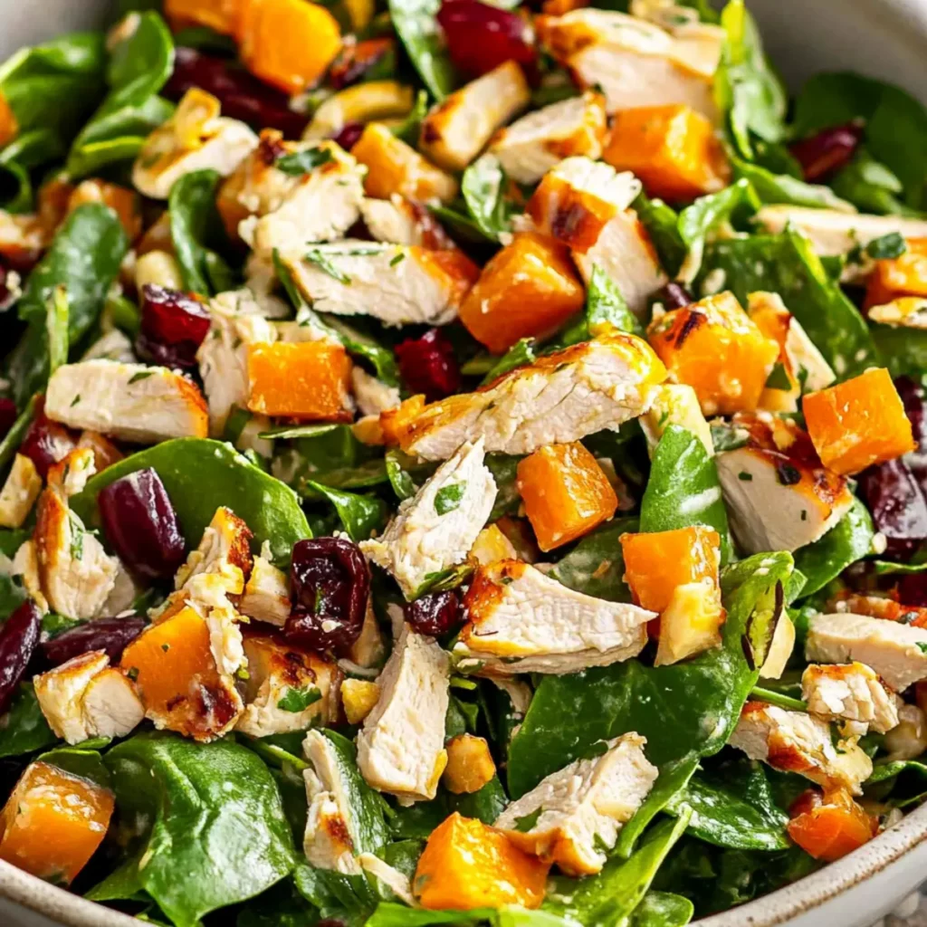Chopped Fall Harvest Salad with Chicken