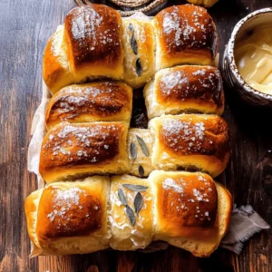Salted Sage Honey Butter Brioche Rolls