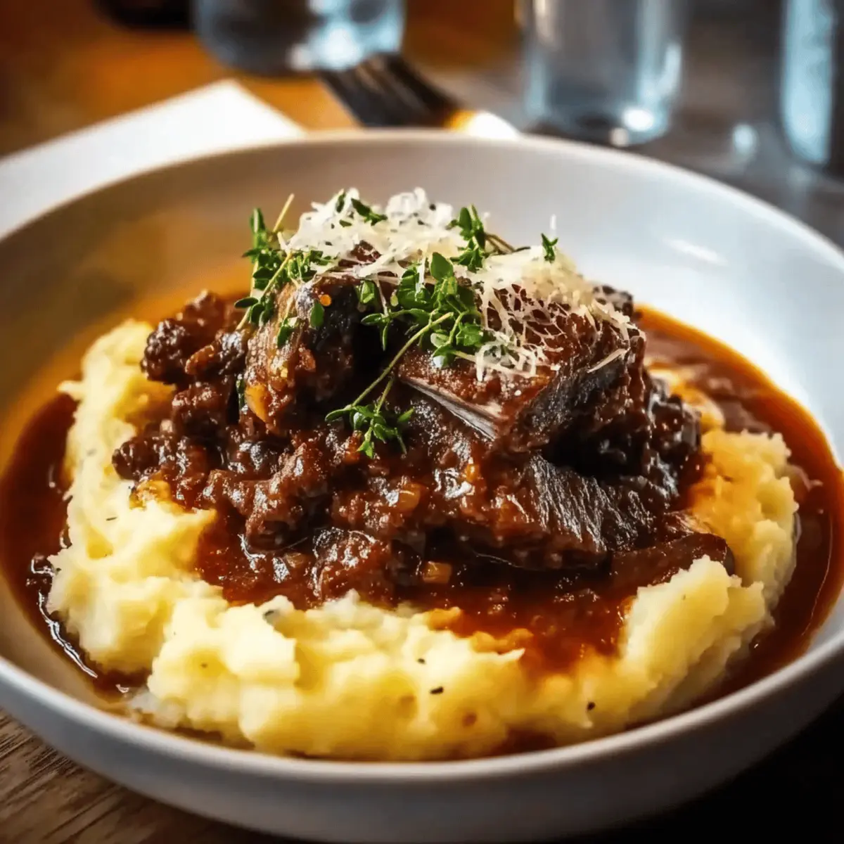 Tender Short Rib Ragu with Parmesan Mashed Potatoes Recipe