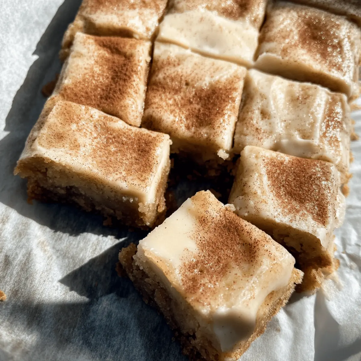 Apple Cinnamon Blondies with Maple Cream Cheese Frosting