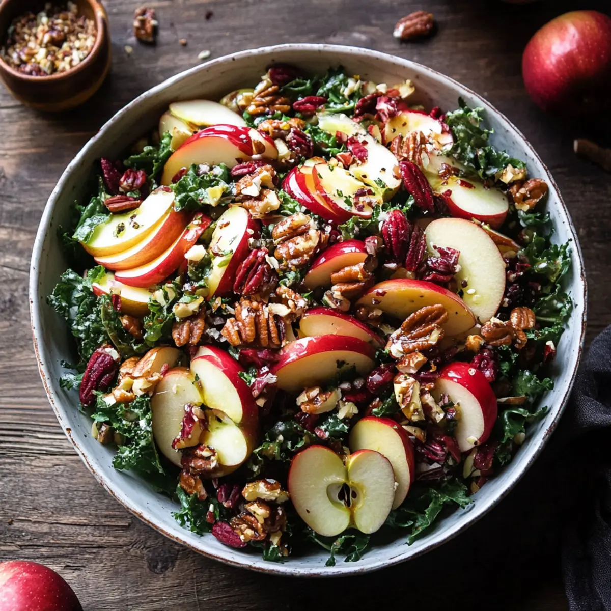 Autumn Harvest Apple Salad with Honeycrisp and Kale Recipe