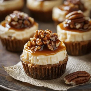 Mini Pecan Pie Cheesecakes