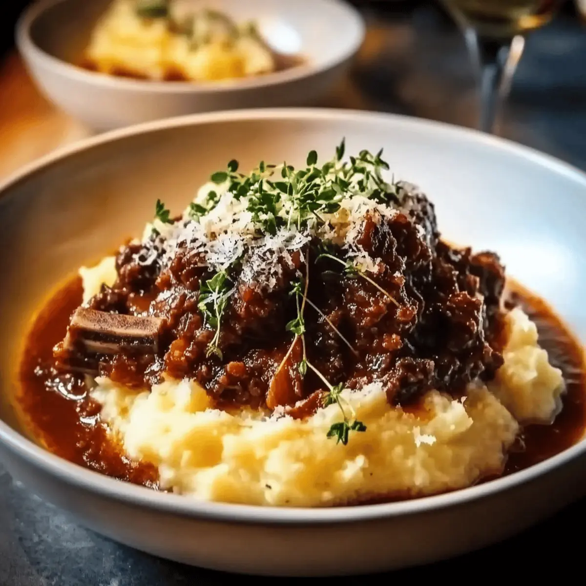 Tender Short Rib Ragu with Parmesan Mashed Potatoes