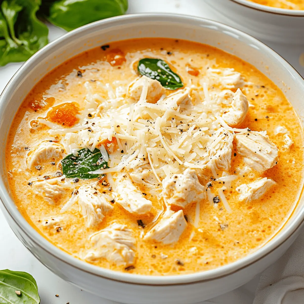 Cozy Crock Pot Creamy Chicken Parmesan Soup Recipe for Fall