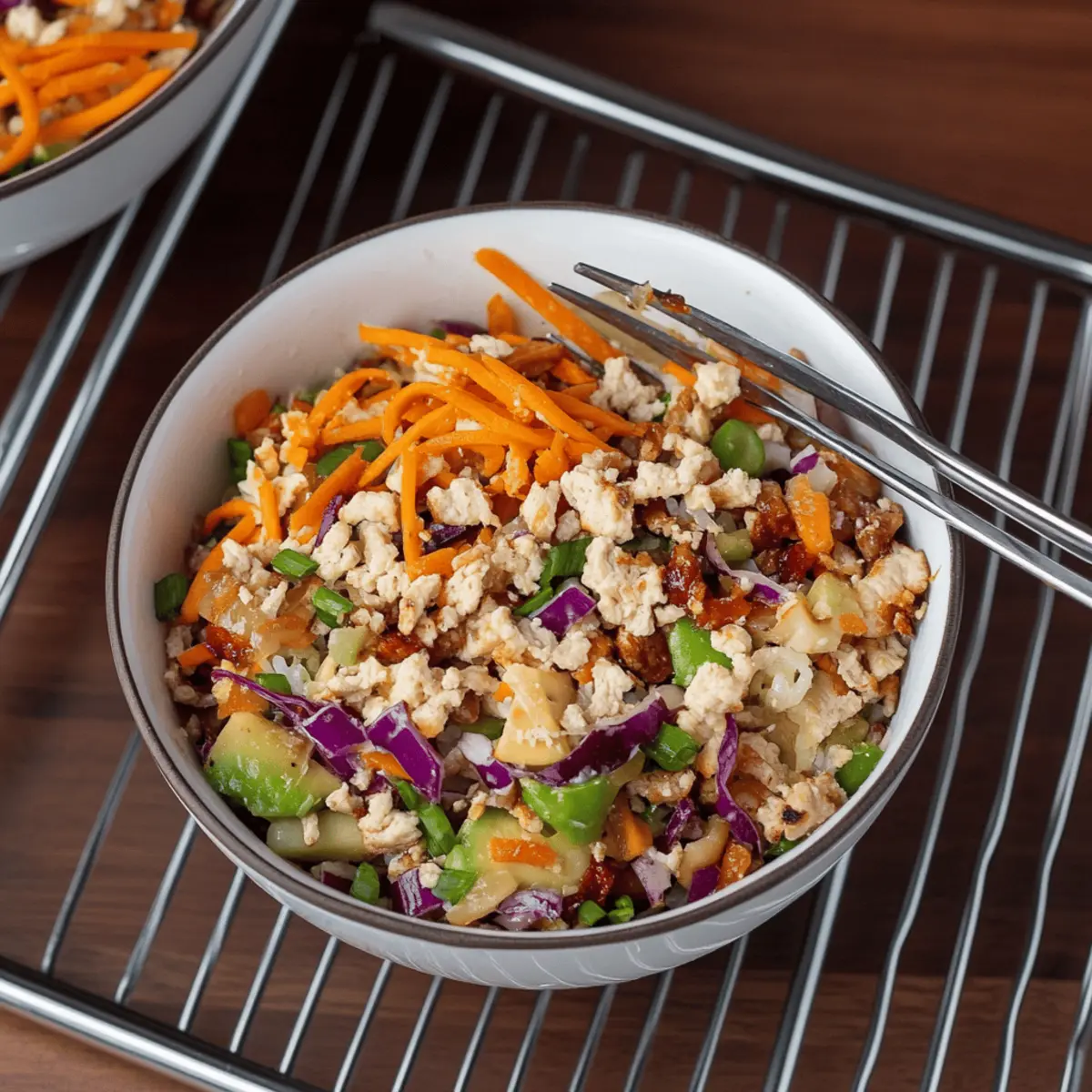 Nutritious Meal Prep Egg Roll Bowl Ready in Just 15 Minutes