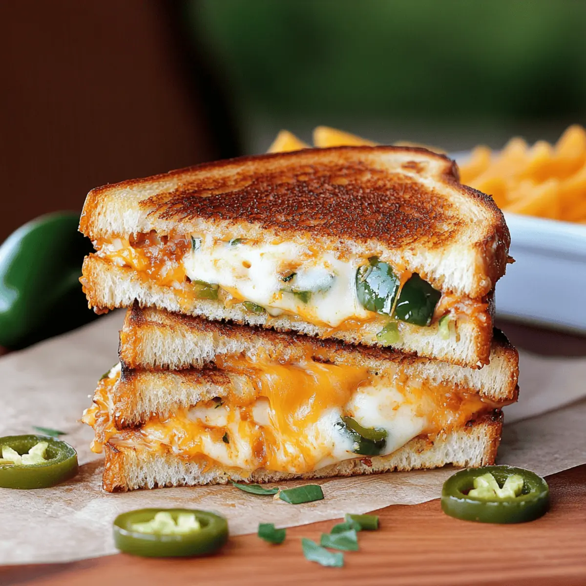 Ultimate Jalapeno Popper Grilled Cheese Sandwich Recipe