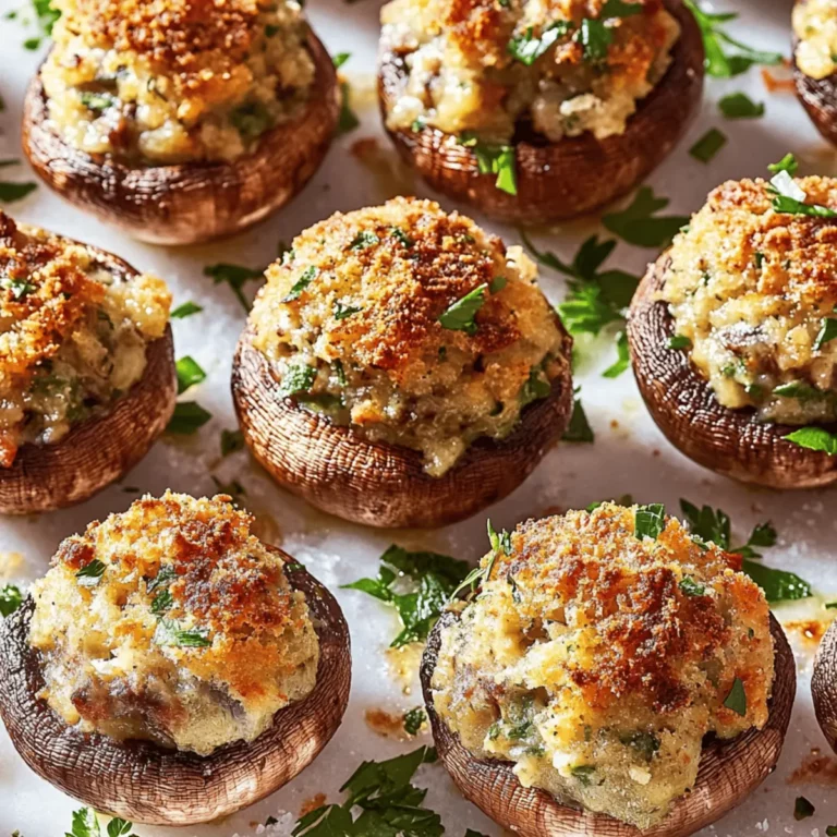 The BEST Stuffed Mushrooms