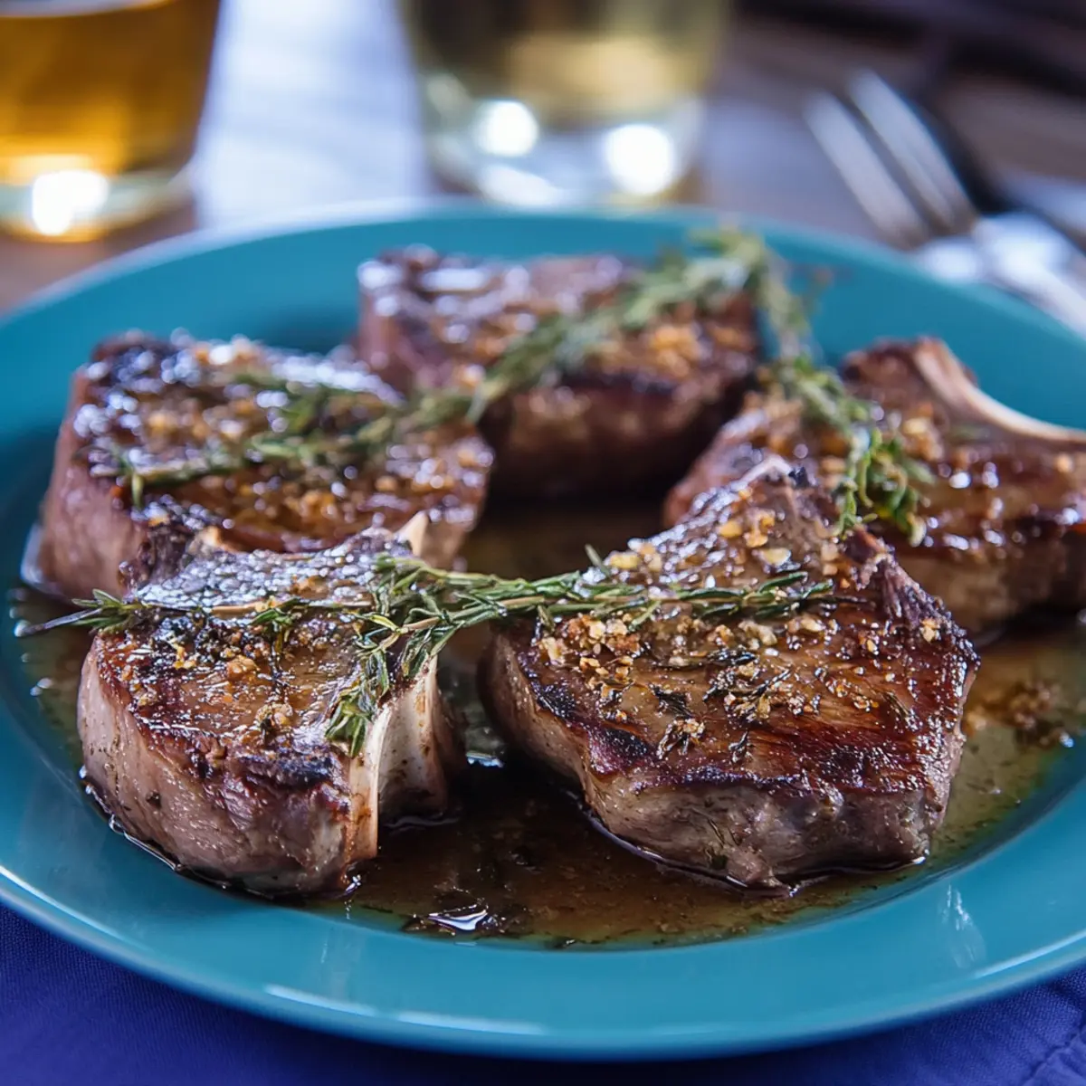 Perfectly Broiled Lamb Loin Chops in the Oven for Dinner