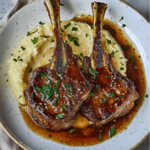 Honey Garlic Glazed Lamb Chops