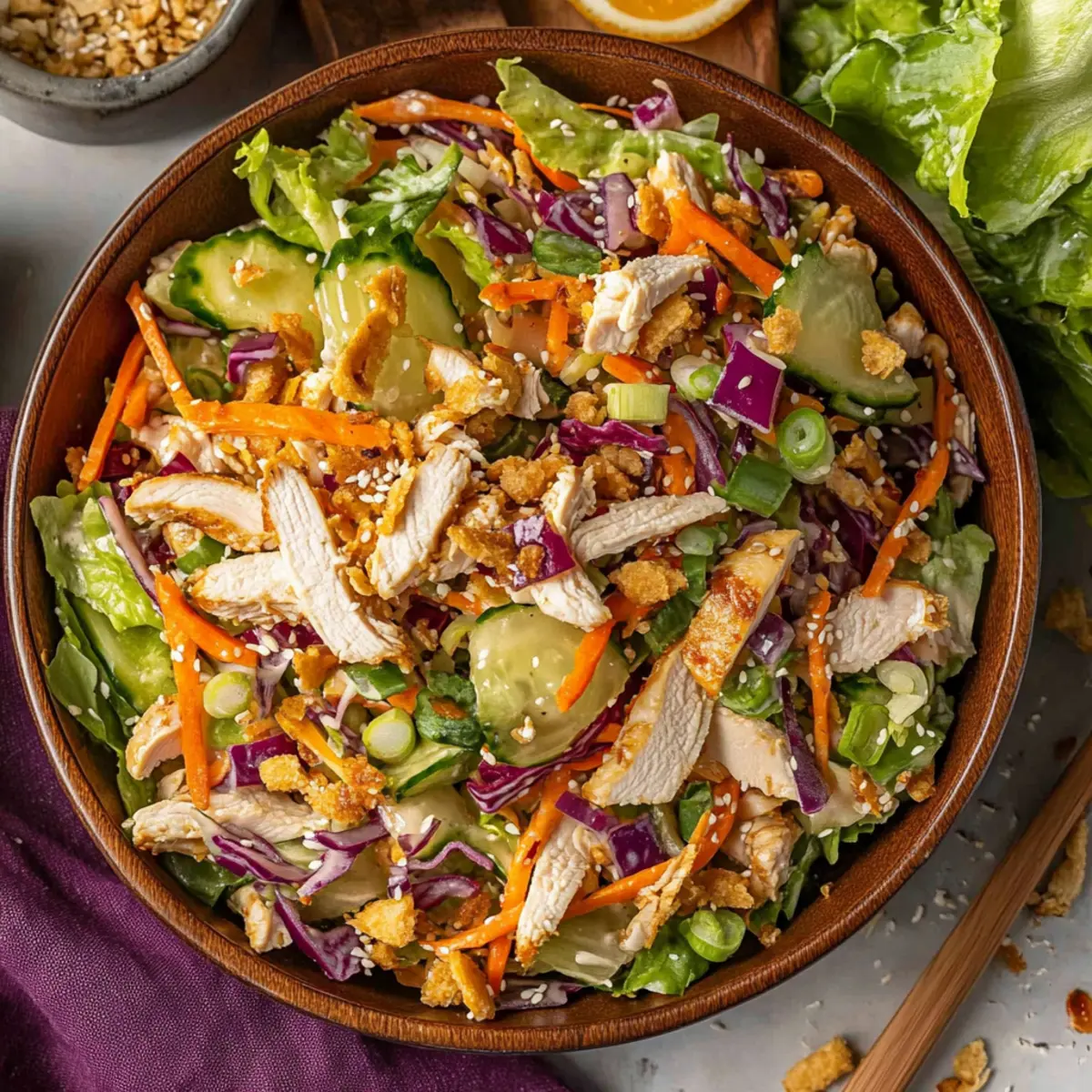 Delicious Asian Chicken Crunch Salad Recipe for Fresh Flavors