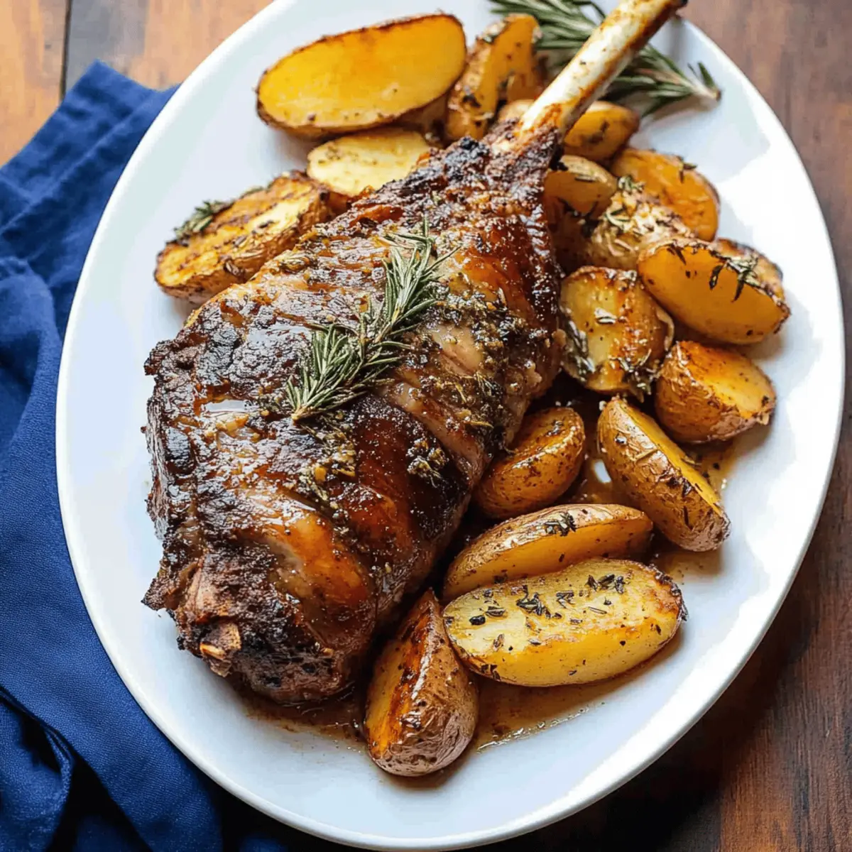 Greek Slow Roast Leg of Lamb with Potatoes for a Perfect Feast