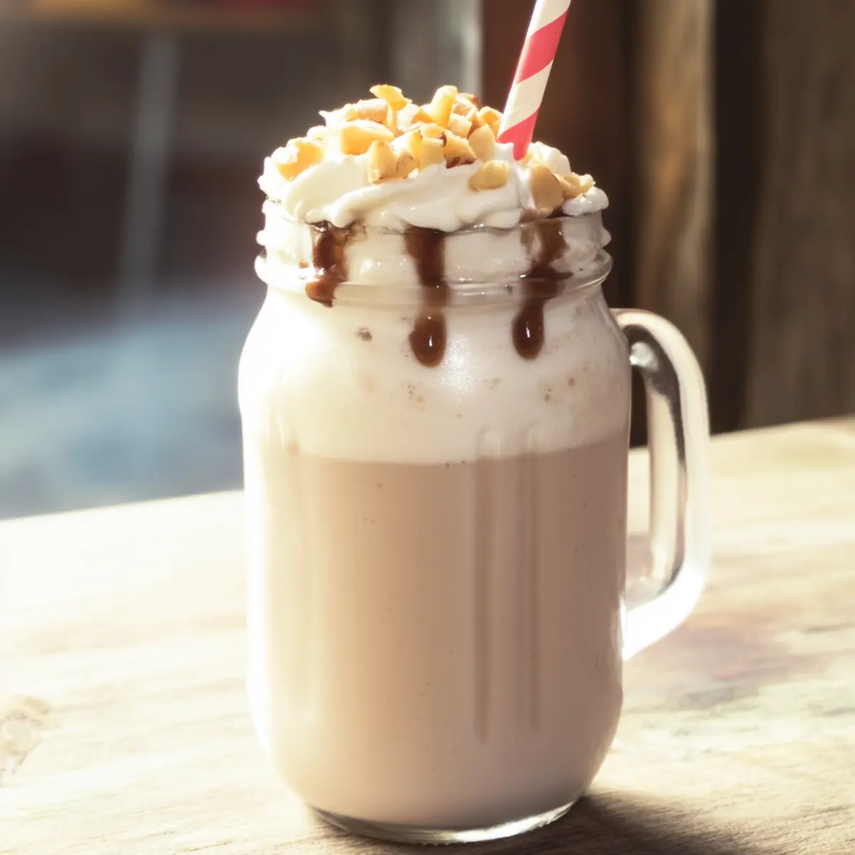 Creamy Macadamia Cloud Frappé Recipe with White Chocolate Delight