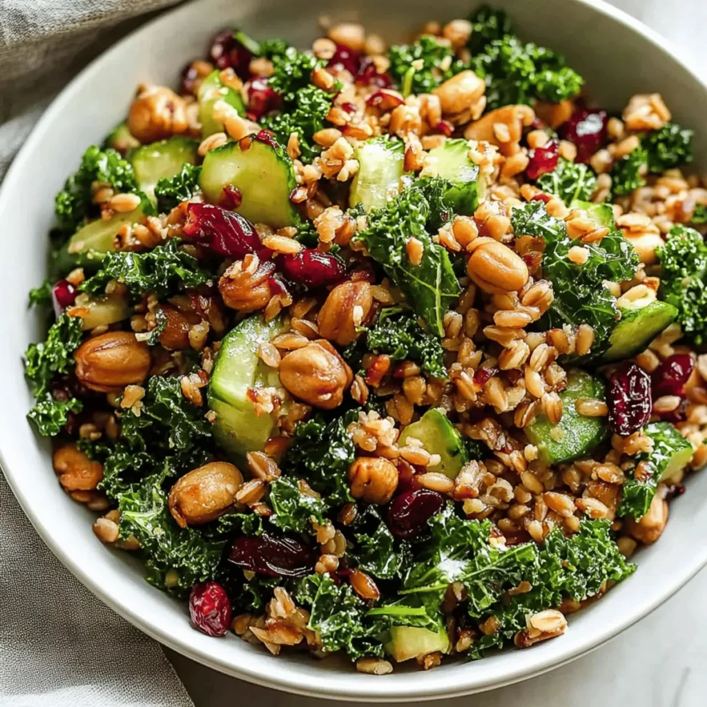 Winter Farro and Kale Salad