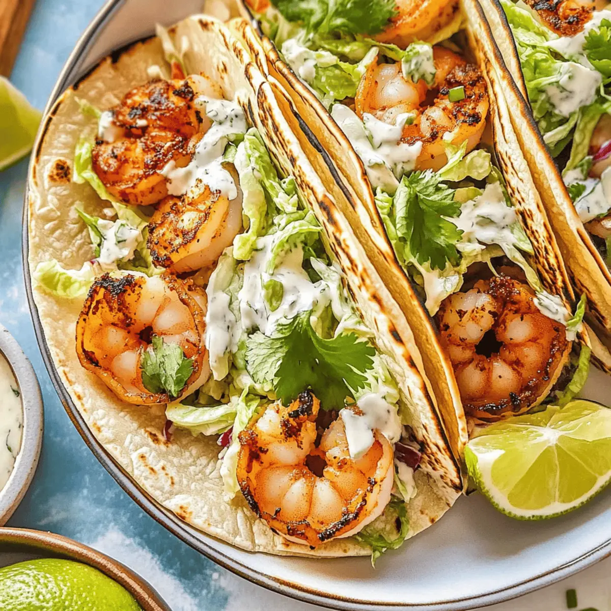 Shrimp Tacos with Cilantro Lime Slaw