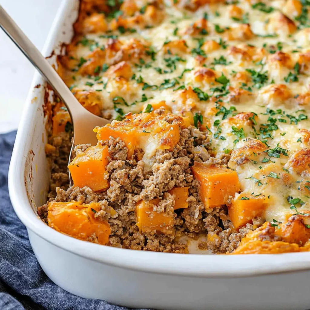 Ground Turkey Sweet Potato Casserole