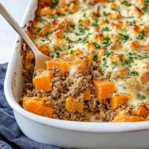 Ground Turkey Sweet Potato Casserole