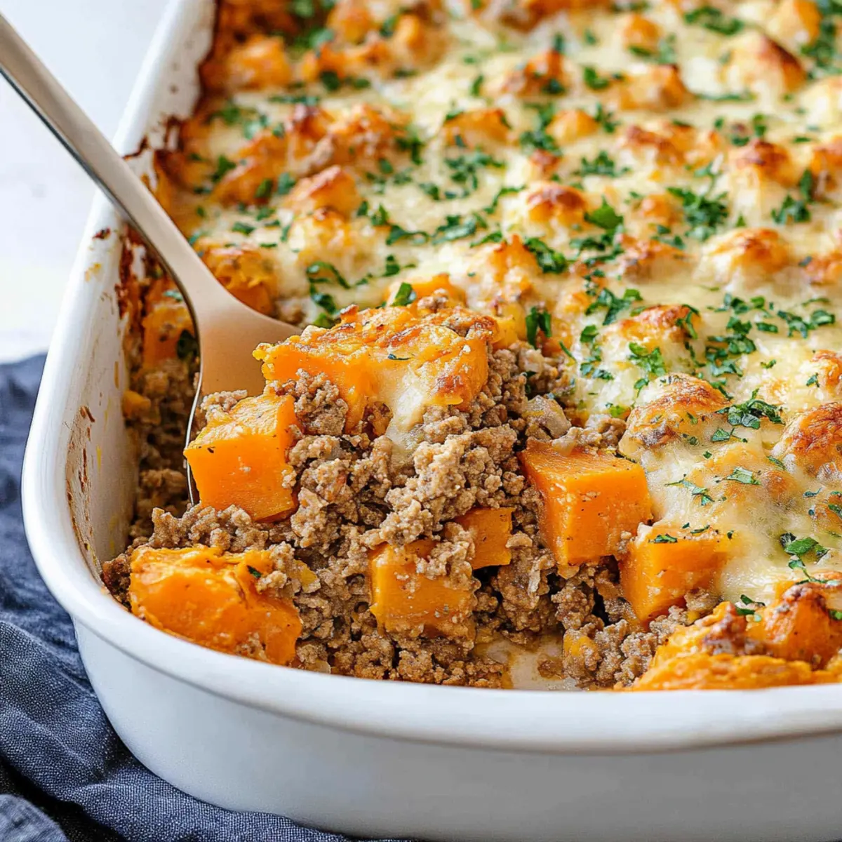 Ground Turkey Sweet Potato Casserole