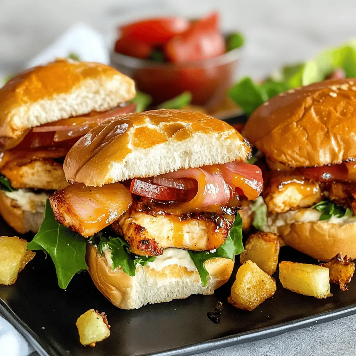 Delicious Honey Mustard BLT Chicken Sliders for Easy Entertaining
